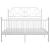 Cadru de pat, alb, 140x200 cm, metal GartenMobel Dekor