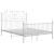 Cadru de pat, alb, 140x200 cm, metal GartenMobel Dekor