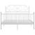 Cadru de pat, alb, 160x200 cm, metal GartenMobel Dekor