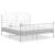 Cadru de pat, alb, 180x200 cm, metal GartenMobel Dekor