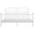 Cadru de pat, alb, 180x200 cm, metal GartenMobel Dekor