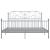 Cadru de pat, gri, 180x200 cm, metal   GartenMobel Dekor