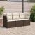 Set canapele de grădină cu perne, 3 piese, maro, poliratan GartenMobel Dekor