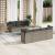 Set canapele de grădină cu perne, 8 piese, gri, poliratan GartenMobel Dekor