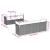 Set mobilier de grădină cu perne, 8 piese gri deschis poliratan GartenMobel Dekor