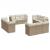 Set canapele de grădină cu perne, 12 piese, bej, poliratan GartenMobel Dekor