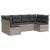 Set canapele de grădină cu perne, 6 piese gri deschis poliratan GartenMobel Dekor