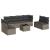Set canapele de grădină, 9 piese, cu perne, gri, poliratan GartenMobel Dekor