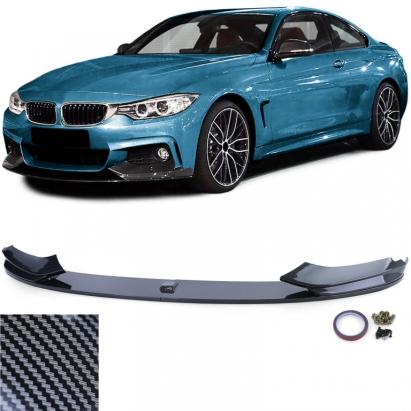 Lipsă spoiler frontal performanță aspect carbon, potrivită pentru BMW Seria 4 F32 F33 F36 Performance AutoTuning