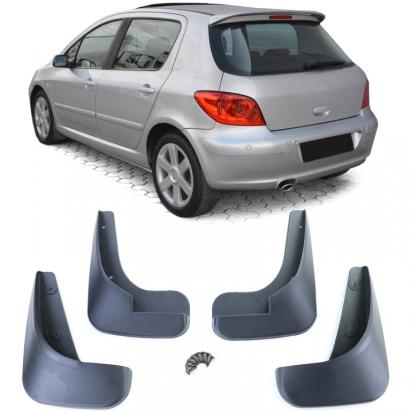 Set de aripi față și spate negre, potrivit pentru Peugeot 307 5 uși SW CC 00-09 Performance AutoTuning