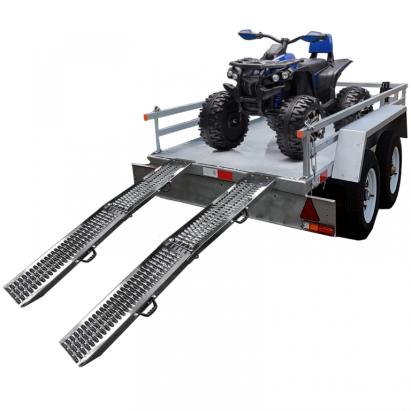 2 bucăți rampă de încărcare pliabilă 180cm, potrivită pentru quad, motocicletă și altele, max. 450kg Performance AutoTuning