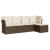 Set canapele de grădină cu perne, 5 piese, maro, poliratan GartenMobel Dekor