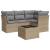 Set canapele de grădină cu perne, 5 piese, bej, poliratan GartenMobel Dekor