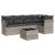 Set canapele de grădină cu perne, 6 piese gri deschis poliratan GartenMobel Dekor