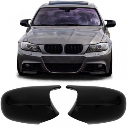 Capace de oglindă de schimb lucioase negre, potrivite pentru BMW Seria 3 E90 E91 E92 E93 LCI Performance AutoTuning