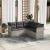 Set canapele de grădină cu perne, 5 piese gri deschis poliratan GartenMobel Dekor