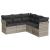 Set canapele de grădină cu perne, 5 piese gri deschis poliratan GartenMobel Dekor