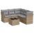 Set canapele de grădină cu perne, 6 piese, bej, poliratan GartenMobel Dekor