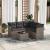 Set mobilier grădină cu perne, 6 piese, gri, poliratan GartenMobel Dekor
