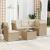 Set canapele de grădină cu perne, 6 piese, bej, poliratan GartenMobel Dekor