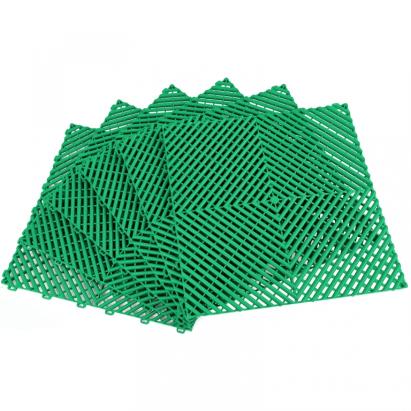 Placă de podea RAMROXX Performance pentru garaj Verde 40x40cm 6 bucăți 0.96mp Performance AutoTuning