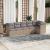Set canapele de grădină cu perne, 6 piese, bej, poliratan GartenMobel Dekor