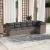 Set mobilier grădină cu perne, 6 piese, gri, poliratan GartenMobel Dekor
