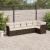 Set canapele de grădină cu perne, 6 piese, maro, poliratan GartenMobel Dekor
