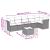 Set canapele de grădină cu perne, 7 piese, negru, poliratan GartenMobel Dekor