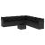Set canapele de grădină cu perne, 10 piese, negru, poliratan GartenMobel Dekor