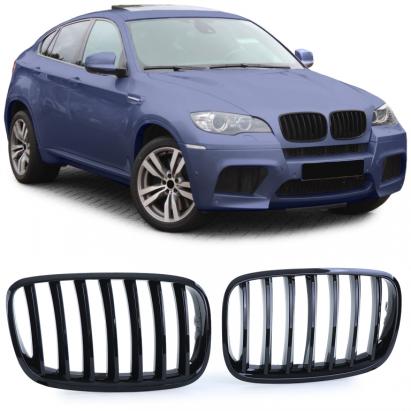 Grilaj sport Performance negru lucios potrivit pentru BMW X5 E70 X6 E71 06-13 Performance AutoTuning