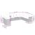 Set mobilier de grădină cu perne, 9 piese, negru, poliratan GartenMobel Dekor