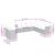 Set mobilier de grădină cu perne, 9 piese, negru, poliratan GartenMobel Dekor