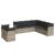 Set canapele de grădină cu perne, 9 piese gri deschis poliratan GartenMobel Dekor