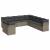 Set canapele de grădină cu perne, 11 piese, gri, poliratan GartenMobel Dekor