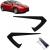 Folie spoiler cameră laterală neagră lucioasă potrivită pentru Tesla Model 3 Performance AutoTuning