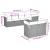 Set canapele de grădină cu perne, 7 piese, negru, poliratan GartenMobel Dekor