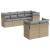 Set canapele de grădină, 7 piese, cu perne, bej, poliratan GartenMobel Dekor