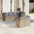 Set canapele de grădină, 7 piese, cu perne, bej, poliratan GartenMobel Dekor