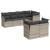 Set canapele de grădină cu perne, 7piese gri deschis poliratan GartenMobel Dekor