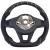 Volan sport cu fibră de carbon reală și piele perforată, potrivit pentru VW T6.1, cu padele de schimbare Performance AutoTuning