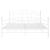 Cadru de pat, alb, 140x200 cm, metal GartenMobel Dekor