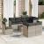 Set canapele de grădină cu perne, 9 piese gri deschis poliratan GartenMobel Dekor