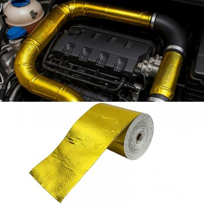 Bandă de izolație termică aurie 450°C, scut termic autoadeziv, 5 metri x 50mm Performance AutoTuning