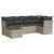 Set canapele de grădină cu perne, 6 piese gri deschis poliratan GartenMobel Dekor
