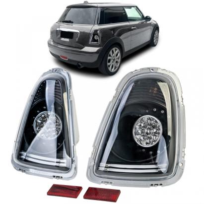 Lumini spate LED cu sticlă clară și neagră, potrivite pentru Mini One Cooper R56 2006-2010 Performance AutoTuning