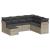 Set canapele de grădină cu perne, 7piese gri deschis poliratan GartenMobel Dekor