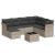 Set mobilier de grădină cu perne, 8 piese gri deschis poliratan GartenMobel Dekor