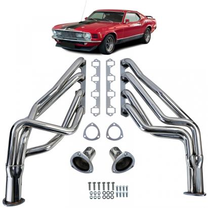 Set de colectoare 4-in-1 din oțel inoxidabil, potrivit pentru Ford Mustang SBF 64-73 289 302 351W Performance AutoTuning