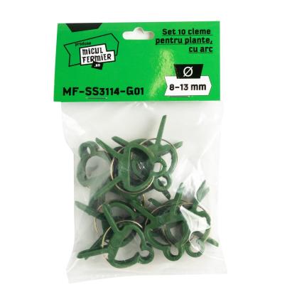 Set 10 cleme pentru plante cu arc 8-13 mm, Micul Fermier